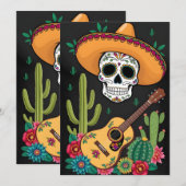Cinco De Mayo Taco Kaart (Voorkant / Achterkant)