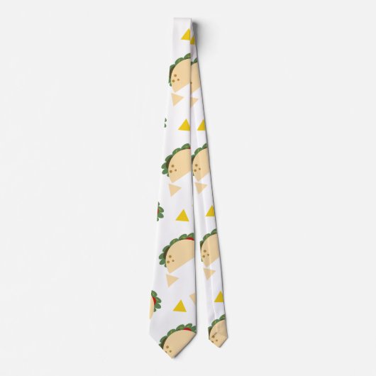 Cinco De Mayo Taco Modern Confetti Pattern Stropdas (Voorkant)