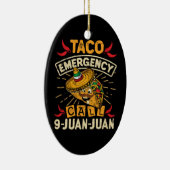 Cinco De Mayo Taco Noodoproep 9 Juan Keramisch Ornament (Rechts)