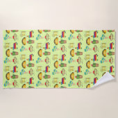 Cinco de Mayo Taco Piñata Margarita Cactus Maracas Strandlaken (Voorkant)