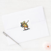 Cinco de Mayo Taco Vierkante Sticker (Envelop)