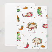 cinco de mayo tacos kawaii mexican kaart (Voorkant / Achterkant)