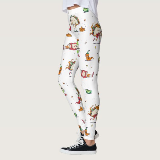 cinco de mayo tacos kawaii mexican leggings (Links)