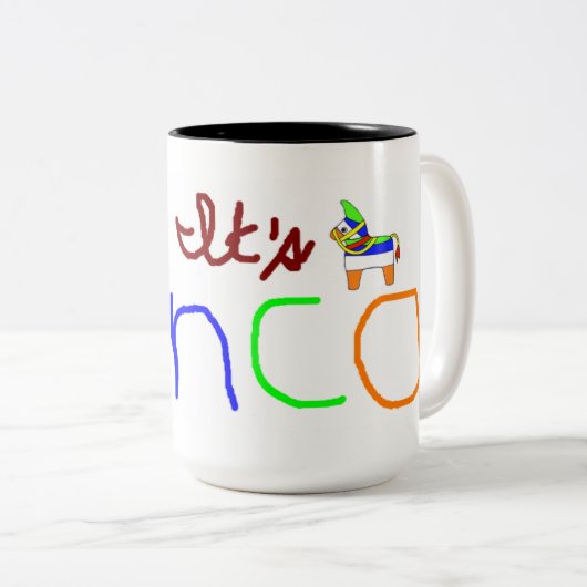 Cinco de Mayo Taza de Cafe Tweekleurige Koffiemok (Voorkant rechts)