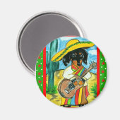 Cinco de Mayo Teckel Magneet (Voorkant / Achterkant)