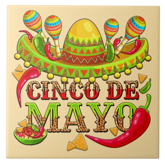 Cinco de Mayo Tegeltje (Voorkant)