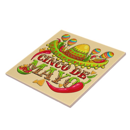 Cinco de Mayo Tegeltje (Zijkant)