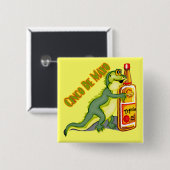 Cinco de Mayo Tequila Lizard Button (Voorkant /achterkant)