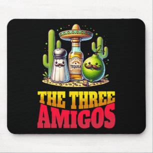 Cinco De Mayo The Three Amigos Grappige Zout Lime Muismat