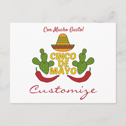 Cinco de Mayo Thunder_Cove Briefkaart (Voorkant)