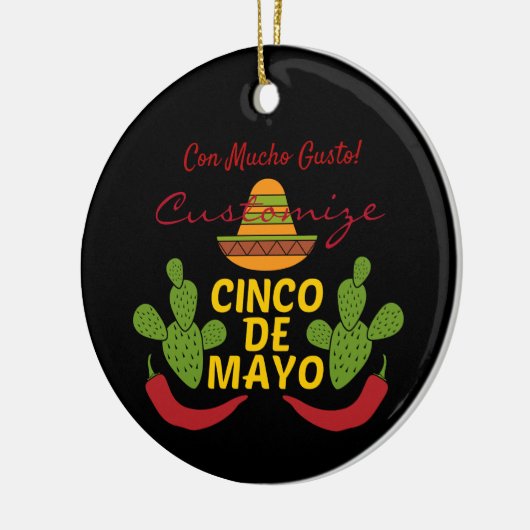 Cinco de Mayo Thunder_Cove Keramisch Ornament (Links)