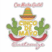 Cinco de Mayo Thunder_Cove Sticker (Voorkant)