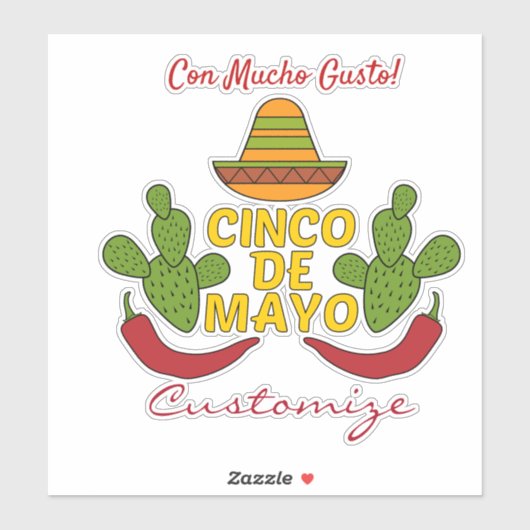 Cinco de Mayo Thunder_Cove Sticker (Vel)