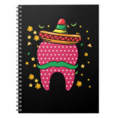 Cinco De Mayo Tooth Sombrero Mexican Dentist Notitieboek (Voorkant)