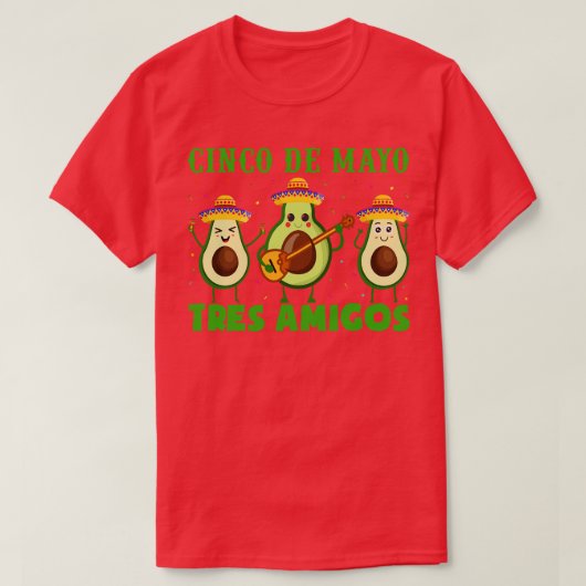 Cinco De Mayo Tres Amigos T-shirt (Design voorkant)