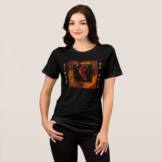 Cinco de Mayo Tri-Blend Shirt (Voorkant volledig)