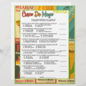 Cinco De Mayo Trivia Spel Briefhoofd (Voorkant / Achterkant)