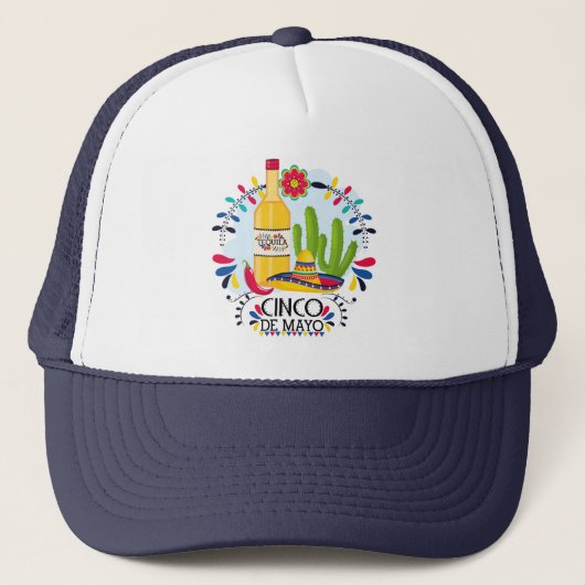 Cinco De Mayo Trucker Hat Pet (Voorkant)