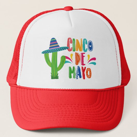 Cinco De Mayo Trucker Hat Trucker Pet (Voorkant)