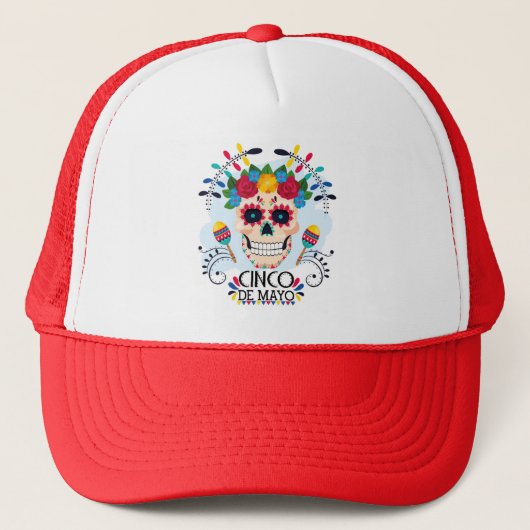 Cinco De Mayo Trucker Hat Trucker Pet (Voorkant)