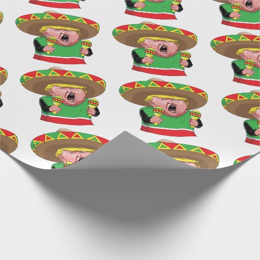 Cinco de Mayo trump Cadeaupapier (Hoek)