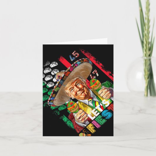 Cinco De Mayo Trump Taco Grappig Mexicaans Trump L Kaart (Voorkant)