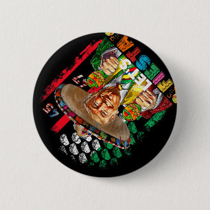Cinco De Mayo Trump Taco Grappig Mexicaans Trump L Ronde Button 5,7 Cm