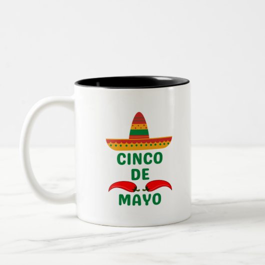 Cinco De Mayo Tweekleurige Koffiemok (Links)