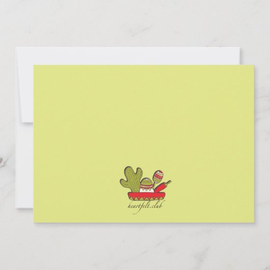 Cinco de Mayo Uitnodiging (Achterkant)