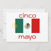 cinco de mayo-uitnodiging kaart (Voorkant)