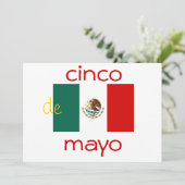 cinco de mayo-uitnodiging kaart (Staand voorkant)