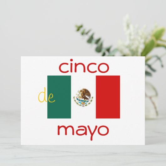 cinco de mayo-uitnodiging kaart (Staand voorkant)