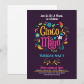 Cinco De Mayo uitnodigingsflyer Kaart (Voorkant / Achterkant)