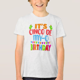 Cinco de Mayo verjaardag grappige woordspeling Tri-Blend Shirt