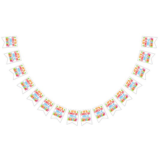 Cinco de Mayo verjaardag grappige woordspeling Vlaggetjes (Alle)