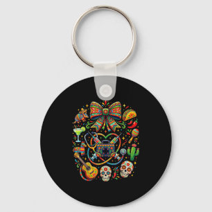 Cinco de mayo verpleegster coquette strik stethosc sleutelhanger