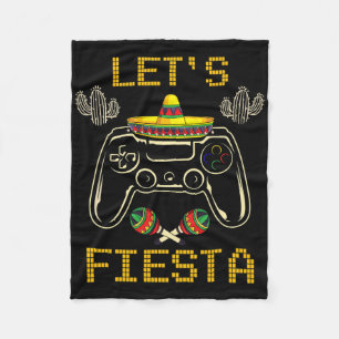Cinco De Mayo Videogames Gaming Controller Gamer Fleece Deken