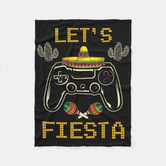 Cinco De Mayo Videogames Gaming Controller Gamer Fleece Deken (Voorkant)