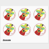 Cinco de Mayo-vieringssticker Ronde Sticker (Vel)
