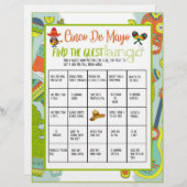 Cinco de Mayo Vind het gast bingogame Briefhoofd (Voorkant / Achterkant)