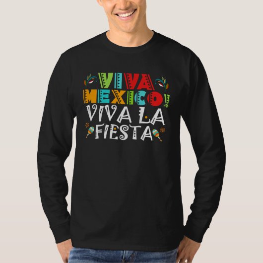 Cinco De Mayo Viva Mexico Viva La Fiesta Fiesta 5  T-shirt (Voorkant)