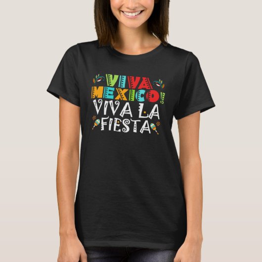 Cinco De Mayo Viva Mexico Viva La Fiesta Fiesta 5  T-shirt (Voorkant)