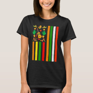Cinco De Mayo Vlag Mexicaans Sombrero Mexico Vinta T-shirt