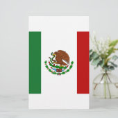 Cinco de Mayo Vlag van Mexico Briefpapier (Staand voorkant)
