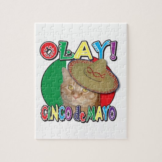 Cinco de Mayo Vlag van Mexico Legpuzzel (Verticaal)