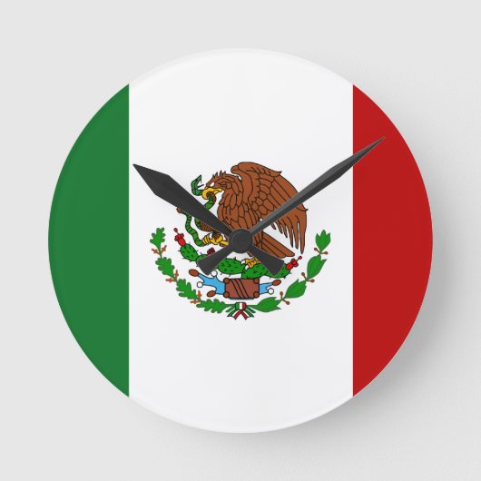 Cinco de Mayo Vlag van Mexico Ronde Klok (Voorkant)