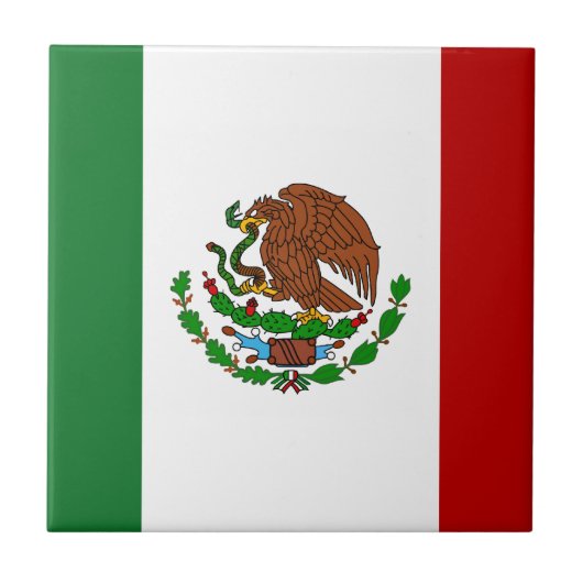 Cinco de Mayo Vlag van Mexico Tegeltje (Voorkant)