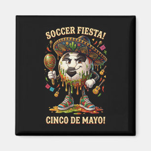 Cinco De Mayo Voetbalfeest Drip Sport Liefde Manne Magneet