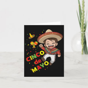 Cinco de Mayo voor kinderen Jongens Mexicaans Desi Kaart