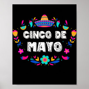 Cinco de Mayo voor Mannen vrouwen Kinder Mexicaans Poster